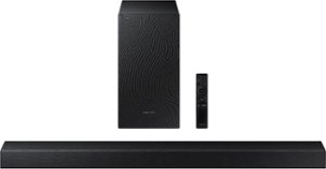 Samsung - 2.1-Channel Soundbar with Wireless Subwoofer and Dolby Audio (2020) - Black - Front_Zoom