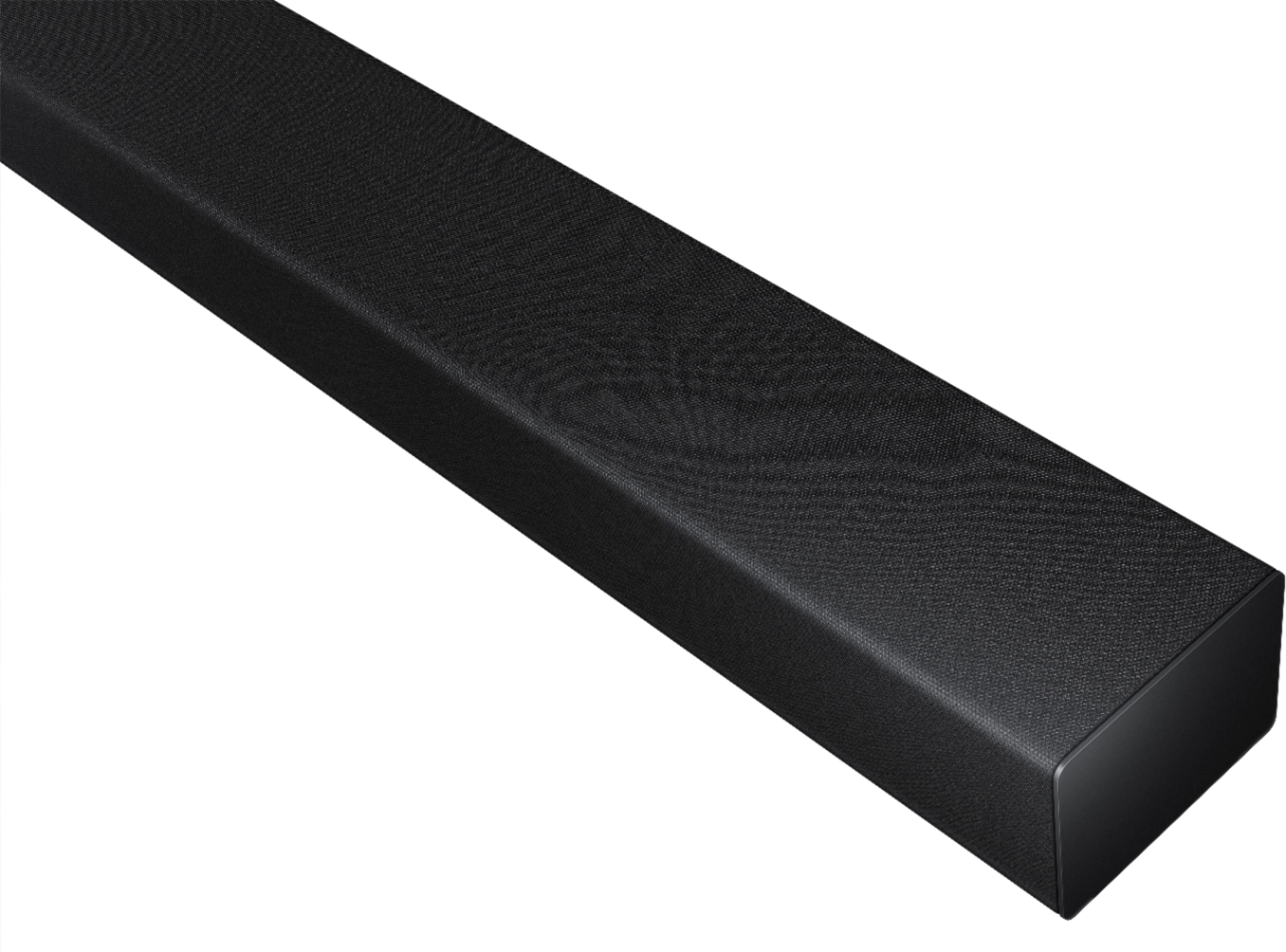 Left View: Samsung - 2.1-Channel Soundbar with Wireless Subwoofer and Dolby Audio (2020) - Black