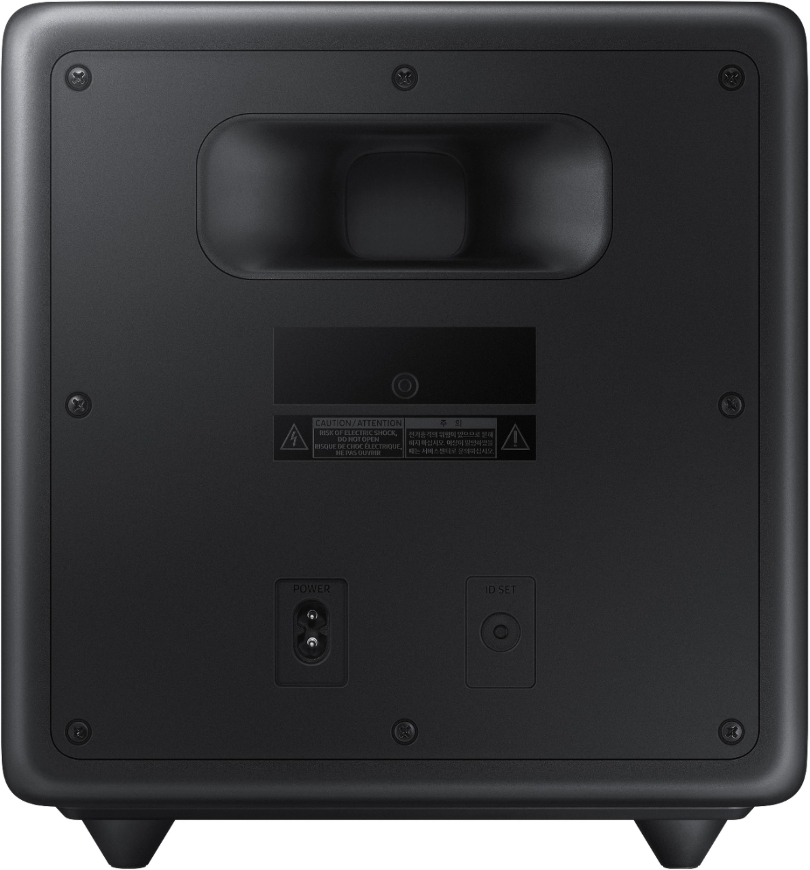 Back View: ZENS - Wireless Powerbank with Adhesive Grip - 4500 mAh - Black