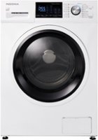 Insignia™ - 2.7 Cu. Ft. High Efficiency Stackable Front Load Washer - White - Front_Zoom