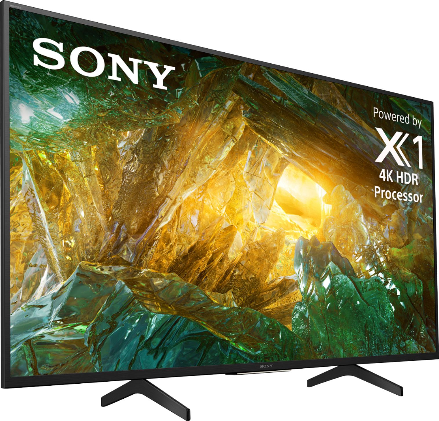 Angle View: Sony - 49" Class X800H Series LED 4K UHD Smart Android TV