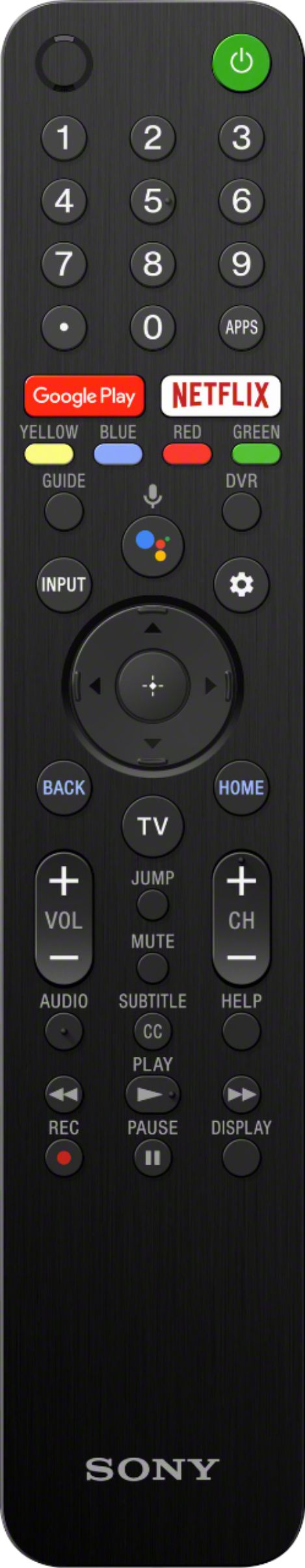 Replacement Remote Control Controller for Sony XBR65X950H 65-Inch XBR75X950H 75-Inch 4K Ultra HD Smart LED TV