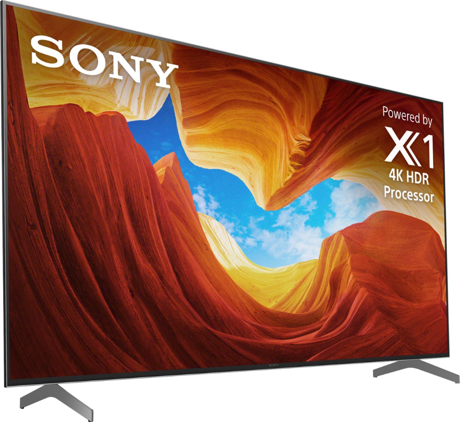 Angle View: Sony - 55" Class X900H Series LED 4K UHD Smart Android TV