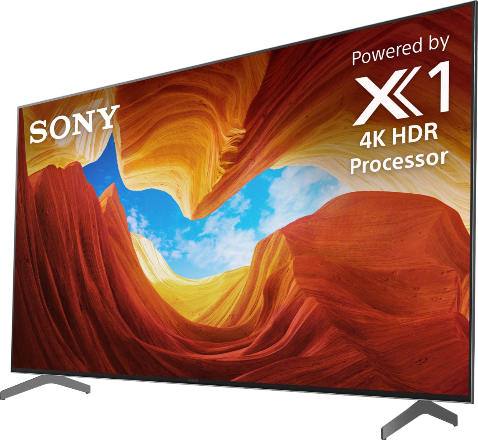 Left View: Sony - 55" Class X900H Series LED 4K UHD Smart Android TV