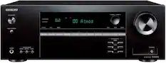 Front. Onkyo - TX-SR494 7.2-Channel A/V Receiver - Black.