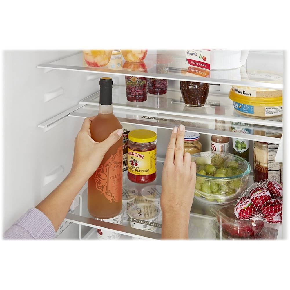 Alt View 11. Whirlpool - 12.7 Cu. Ft. Garage Ready Bottom-Freezer Counter-Depth Refrigerator - Fingerprint Resistant Stainless Steel.