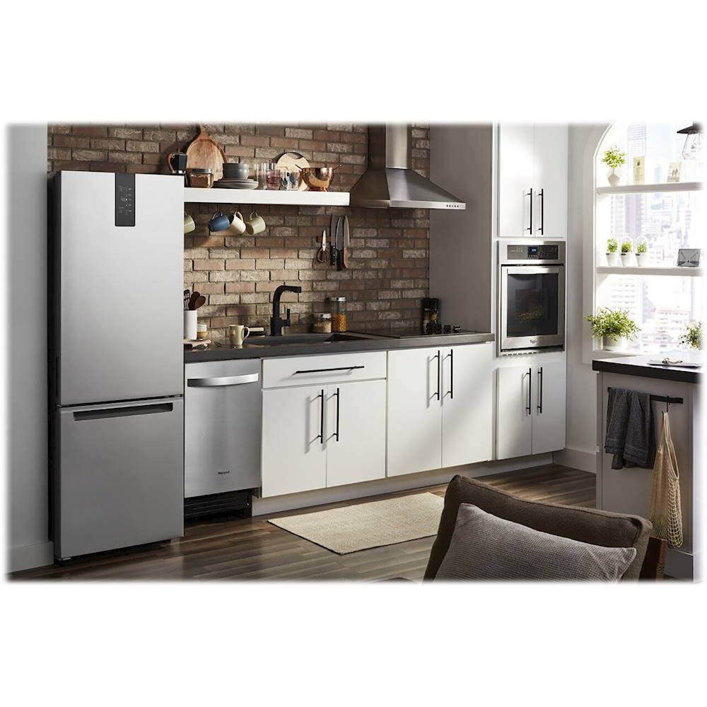 Alt View 13. Whirlpool - 12.7 Cu. Ft. Garage Ready Bottom-Freezer Counter-Depth Refrigerator - Fingerprint Resistant Stainless Steel.