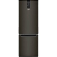 Whirlpool - 12.7 Cu. Ft. Bottom-Freezer Counter-Depth Refrigerator - Fingerprint Resistant Black Stainless - Front_Zoom