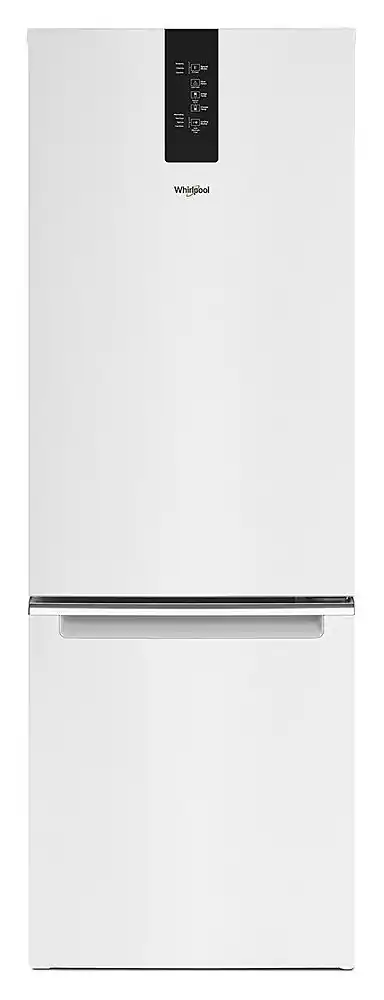 Whirlpool - 12.7 Cu. Ft. Garage Ready Bottom-Freezer Counter-Depth Refrigerator - White