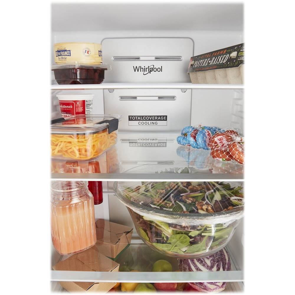 Alt View 2. Whirlpool - 12.7 Cu. Ft. Garage Ready Bottom-Freezer Counter-Depth Refrigerator - White.