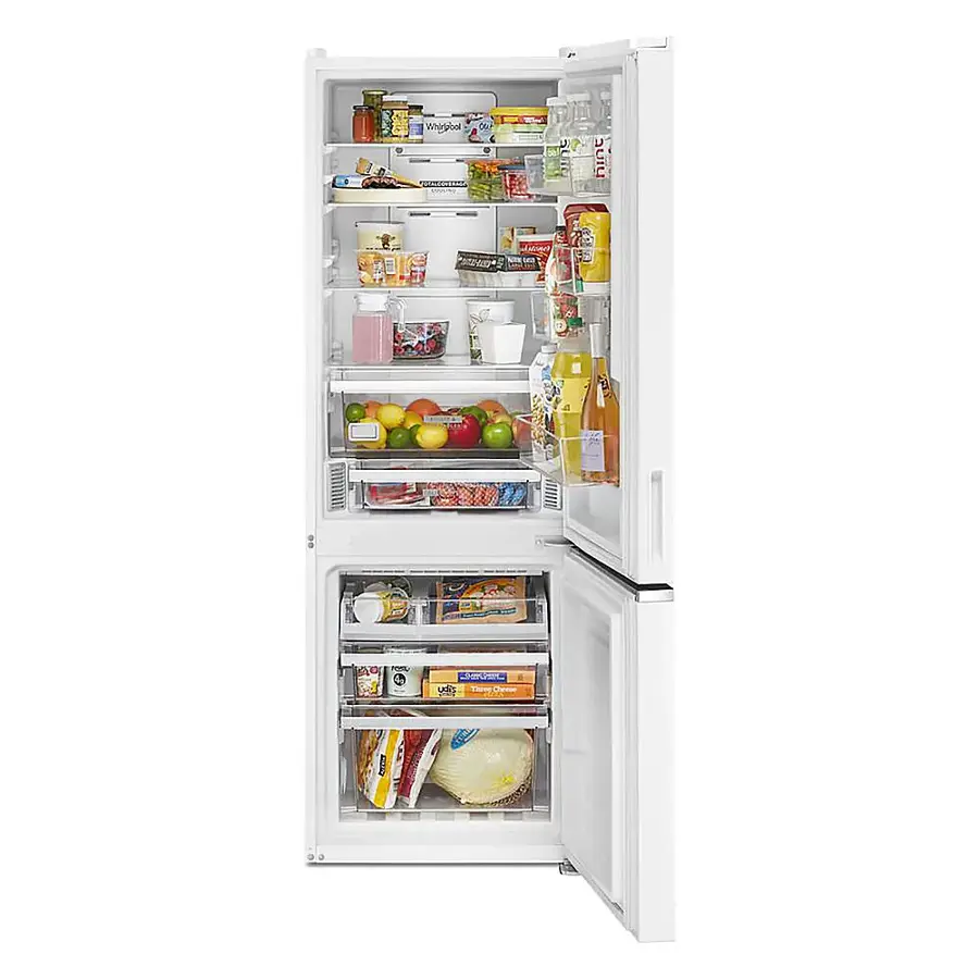 Alt View 14. Whirlpool - 12.7 Cu. Ft. Garage Ready Bottom-Freezer Counter-Depth Refrigerator - White.