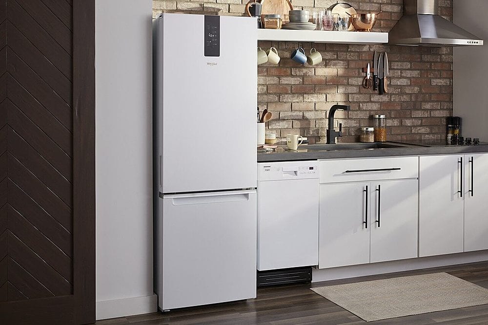 Alt View 16. Whirlpool - 12.7 Cu. Ft. Garage Ready Bottom-Freezer Counter-Depth Refrigerator - White.