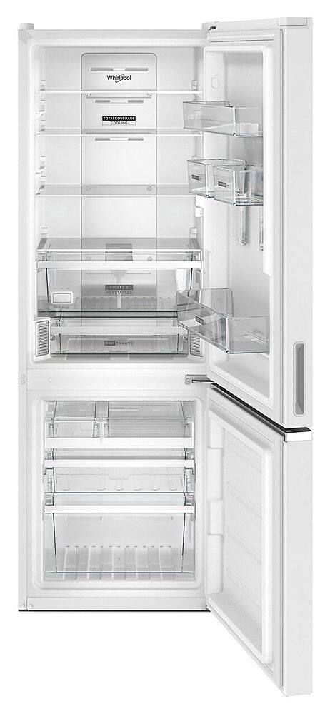Alt View 1. Whirlpool - 12.7 Cu. Ft. Garage Ready Bottom-Freezer Counter-Depth Refrigerator - White.
