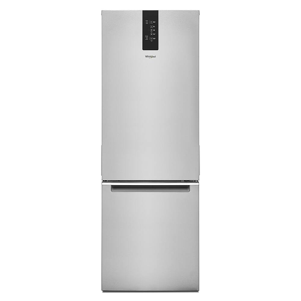 Whirlpool - 12.7 Cu. Ft. Bottom-Freezer Counter-Depth Refrigerator - Stainless Steel