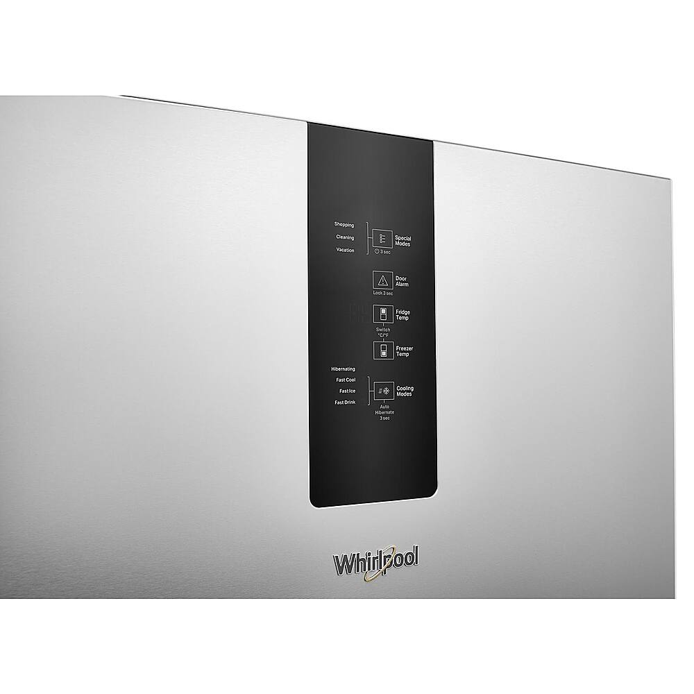 Alt View 2. Whirlpool - 12.7 Cu. Ft. Bottom-Freezer Counter-Depth Refrigerator - Fingerprint Resistant Stainless Steel.