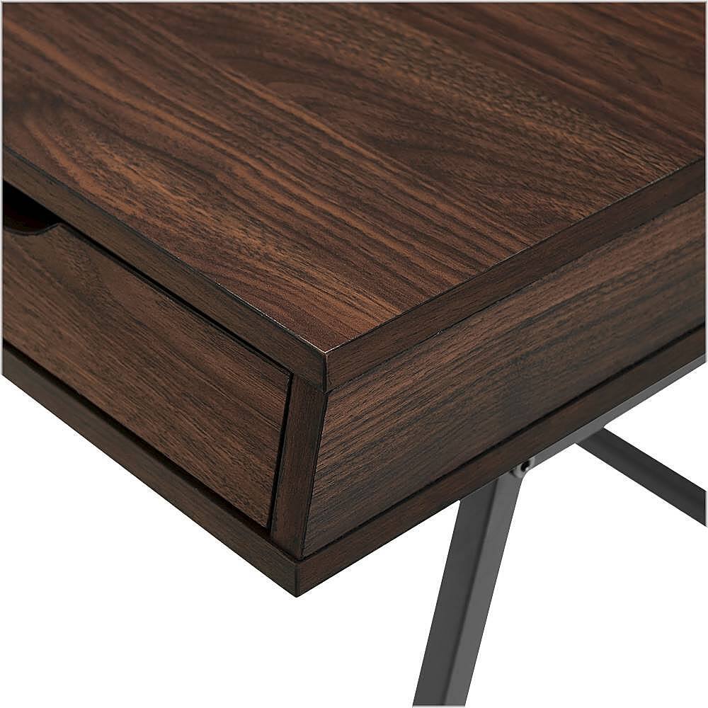 Alt View 11. Walker Edison - Modern Industrial 3-Drawer Wood Computer Desk - Dark Walnut.