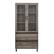 Front. Walker Edison - 2-Drawer Storage Armoire Bookcase Cabinet - Gray Wash.