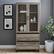Alt View 14. Walker Edison - 2-Drawer Storage Armoire Bookcase Cabinet - Gray Wash.