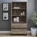Alt View 15. Walker Edison - 2-Drawer Storage Armoire Bookcase Cabinet - Gray Wash.