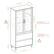 Alt View 17. Walker Edison - 2-Drawer Storage Armoire Bookcase Cabinet - Gray Wash.