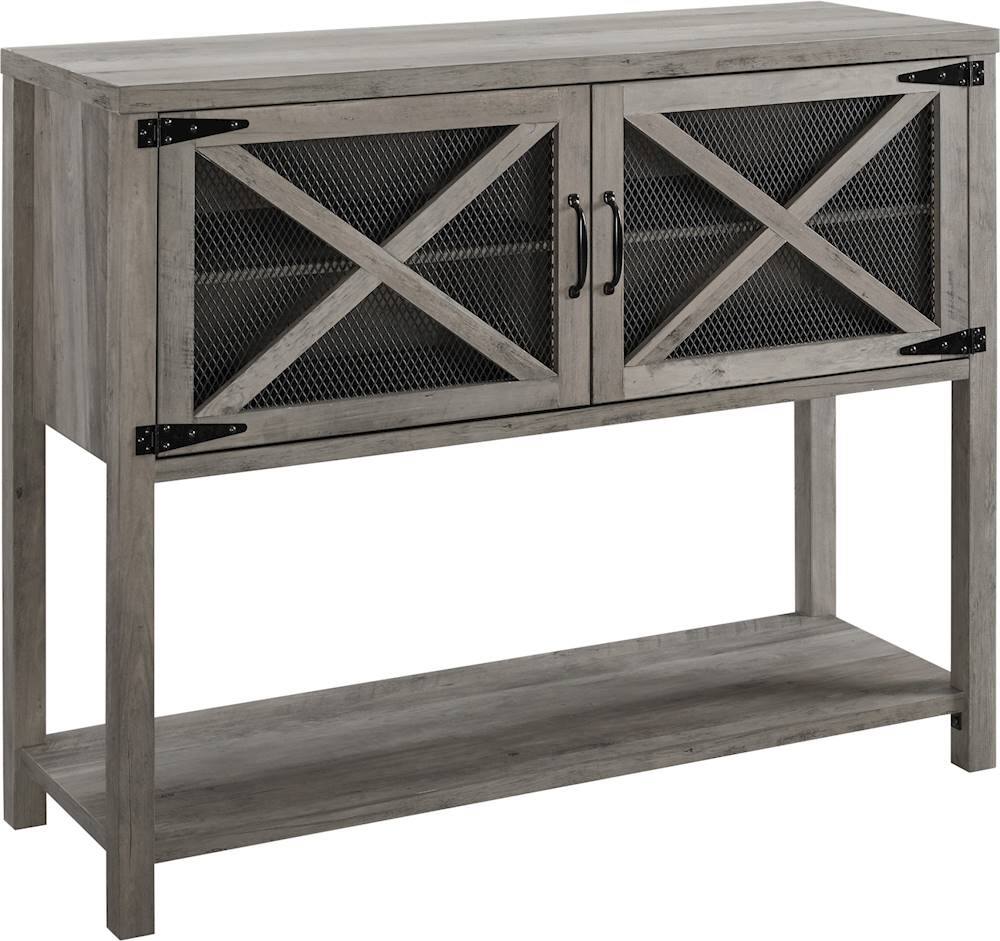 Angle View: Walker Edison - Industrial Buffet Sideboard - Gray Wash