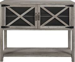 Walker Edison - Industrial Buffet Sideboard - Gray Wash - Front_Zoom