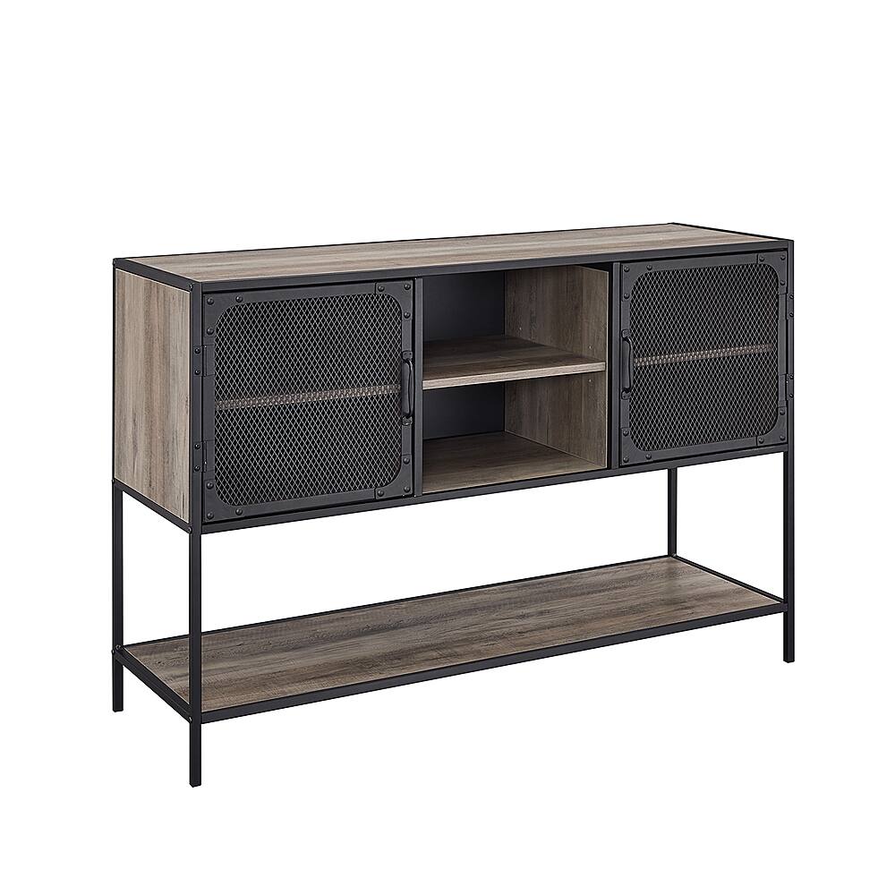 Angle View: Walker Edison - Industrial Buffet Sideboard - Gray Wash