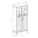 Alt View 15. Walker Edison - Storage Armoire Bookcase Cabinet - Birch.