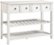 Angle Zoom. Walker Edison - Traditional Solid Wood 2-Drawer Buffet Sideboard - White.