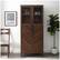 Alt View 11. Walker Edison - Storage Armoire Bookcase Cabinet - Dark Walnut.