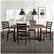 Alt View 12. Walker Edison - Rectangular Farmhouse Dining Table (Set of 5) - Mahogany/Black.