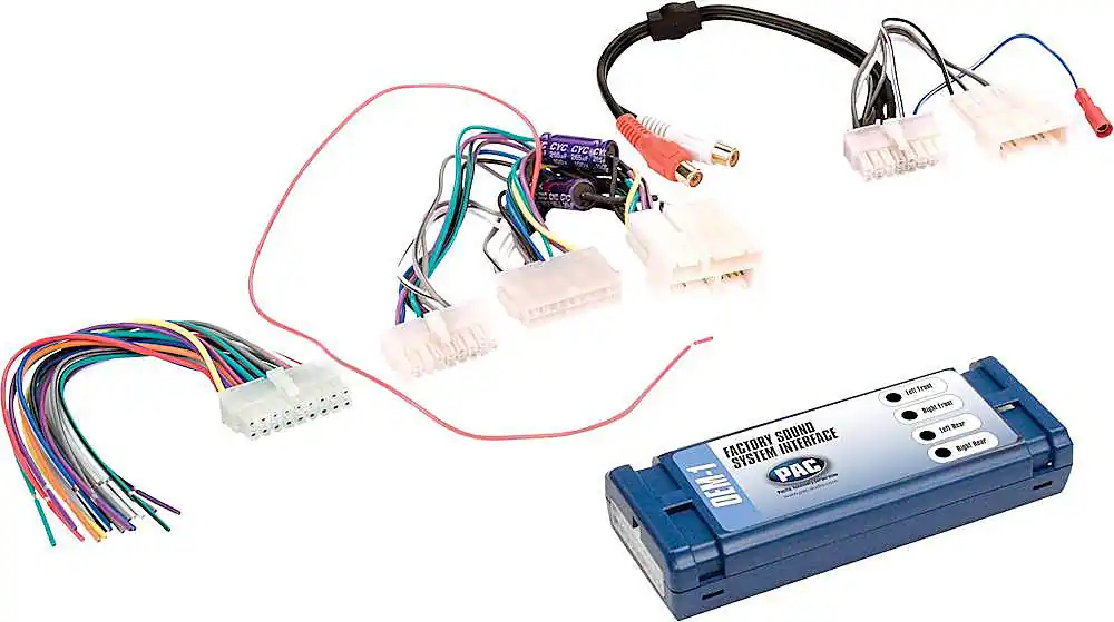 Angle. PAC - Radio Replacement Interface for Select Chevrolet Corvette Vehicles - Blue.