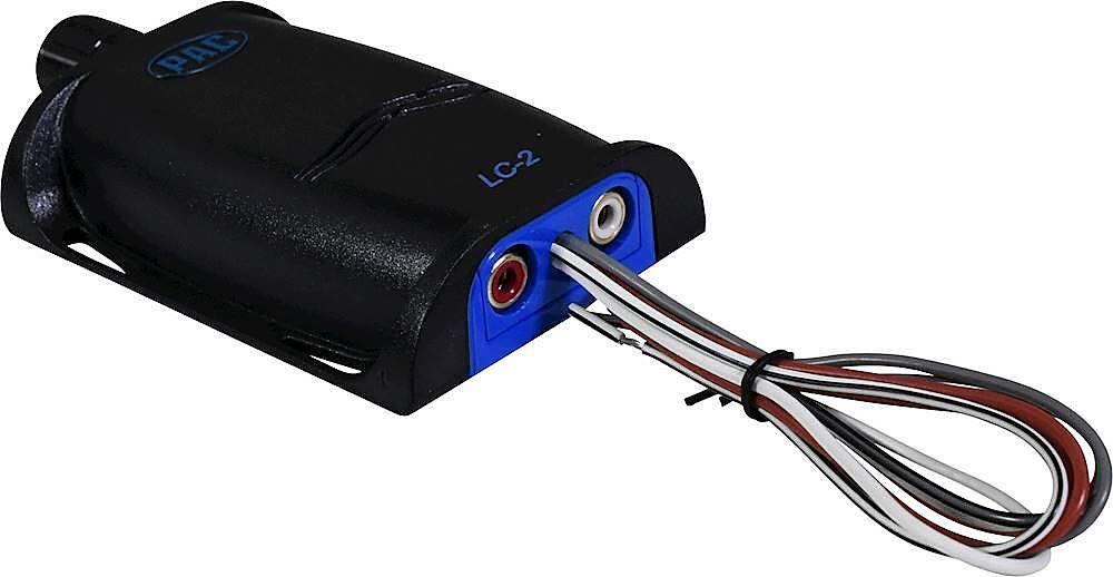 PAC - LocPRO 2-Channel Line Output Converter with Volume Control Knob - Black/Blue