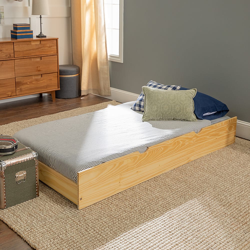 Walker edison solid wood store twin trundle bed