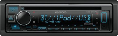 Kenwood - In-Dash CD/DM Receiver - Built-in Bluetooth - Satellite Radio-Ready with Detachable Faceplate - Black - Front_Zoom