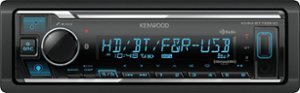 Kenwood - In-Dash Digital Media Receiver - Built-in Bluetooth - Satellite Radio-Ready with Detachable Faceplate - Black - Front_Zoom