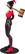 Angle. McFarlane Toys - DC Comics - Harley Quinn 7" Action Figure - Black, White, Red.