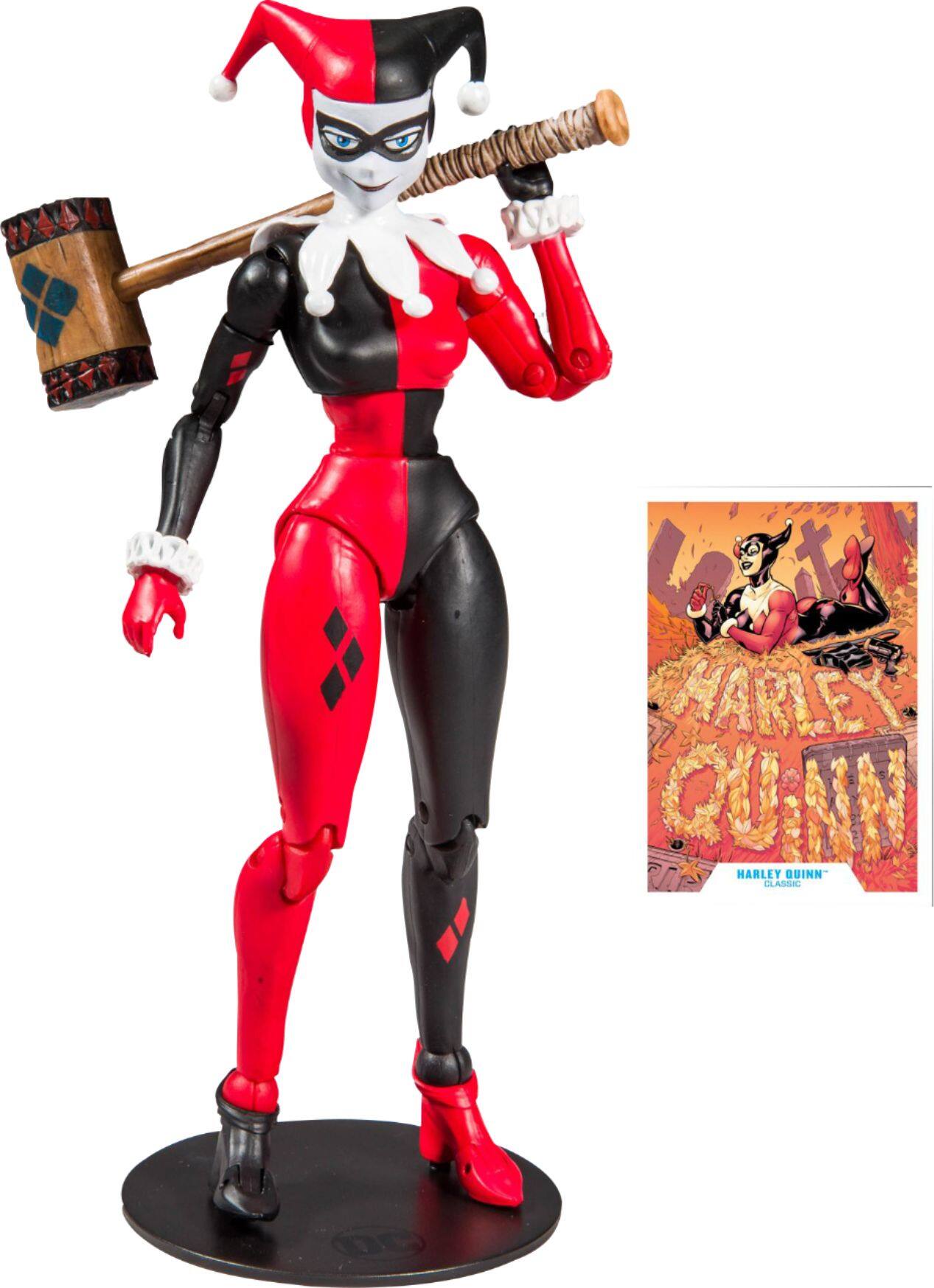 DC Comics - McFarlane Toys - Harley Quinn: Classic Action Figure - Black, White, Red