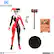 Alt View 11. McFarlane Toys - DC Comics - Harley Quinn 7" Action Figure - Black, White, Red.