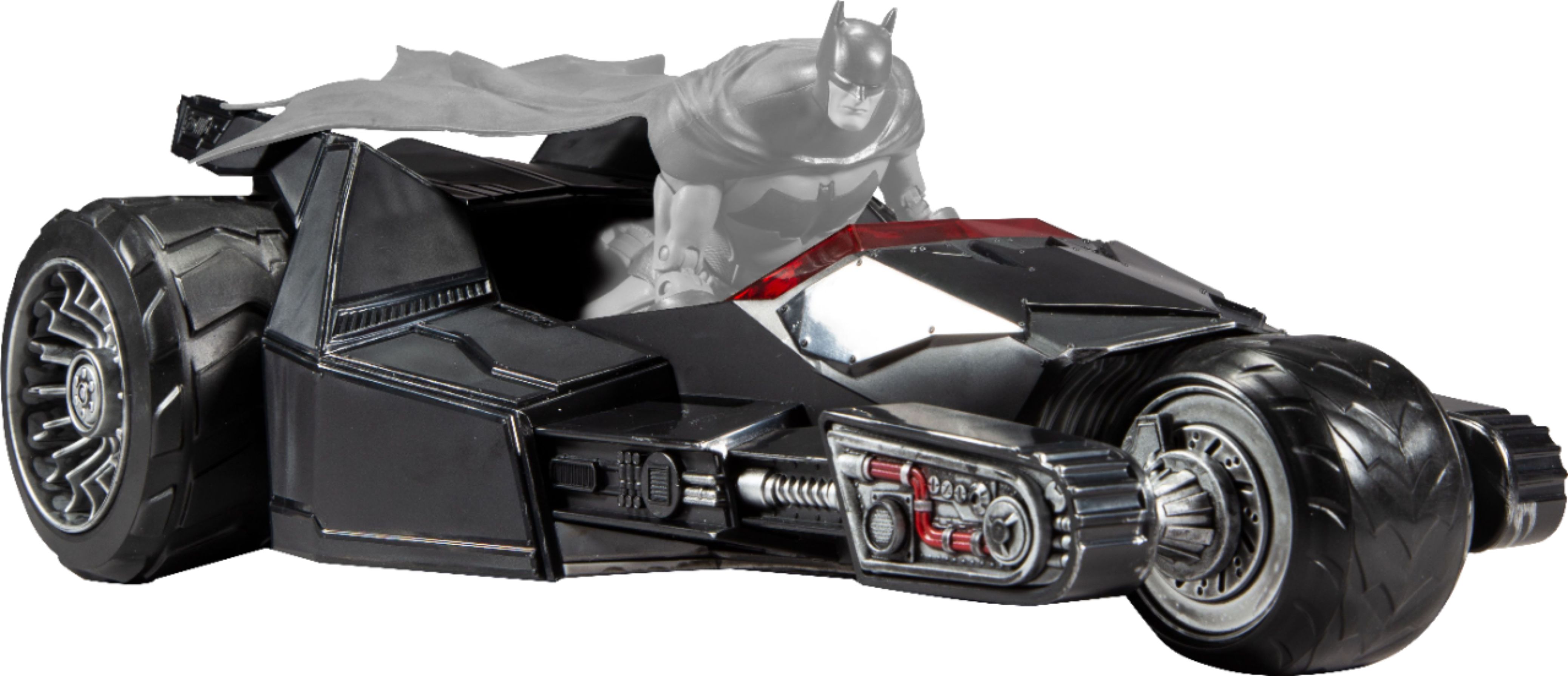 Angle View: McFarlane Toys - DC Multiverse Bat-Raptor Vehicle - Black/Silver/White