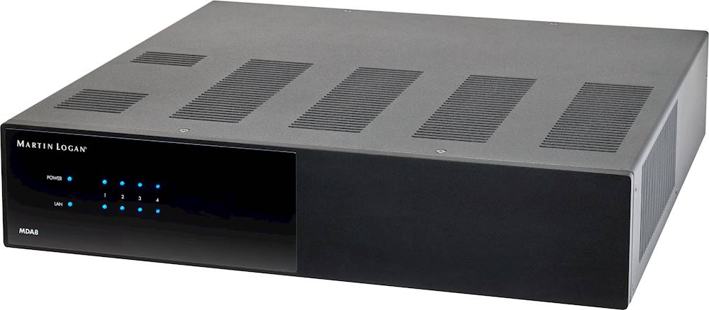 Left View: MartinLogan - 8.0-Ch. Matrix Distribution Amplifier - Black