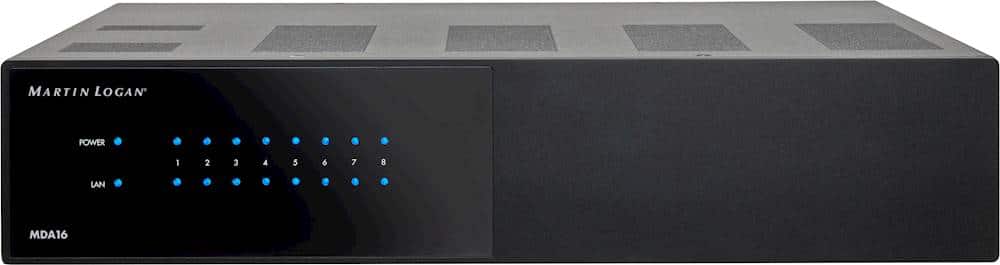 Front. MartinLogan - 16.0-Ch. Matrix Distribution Amplifier - Black.