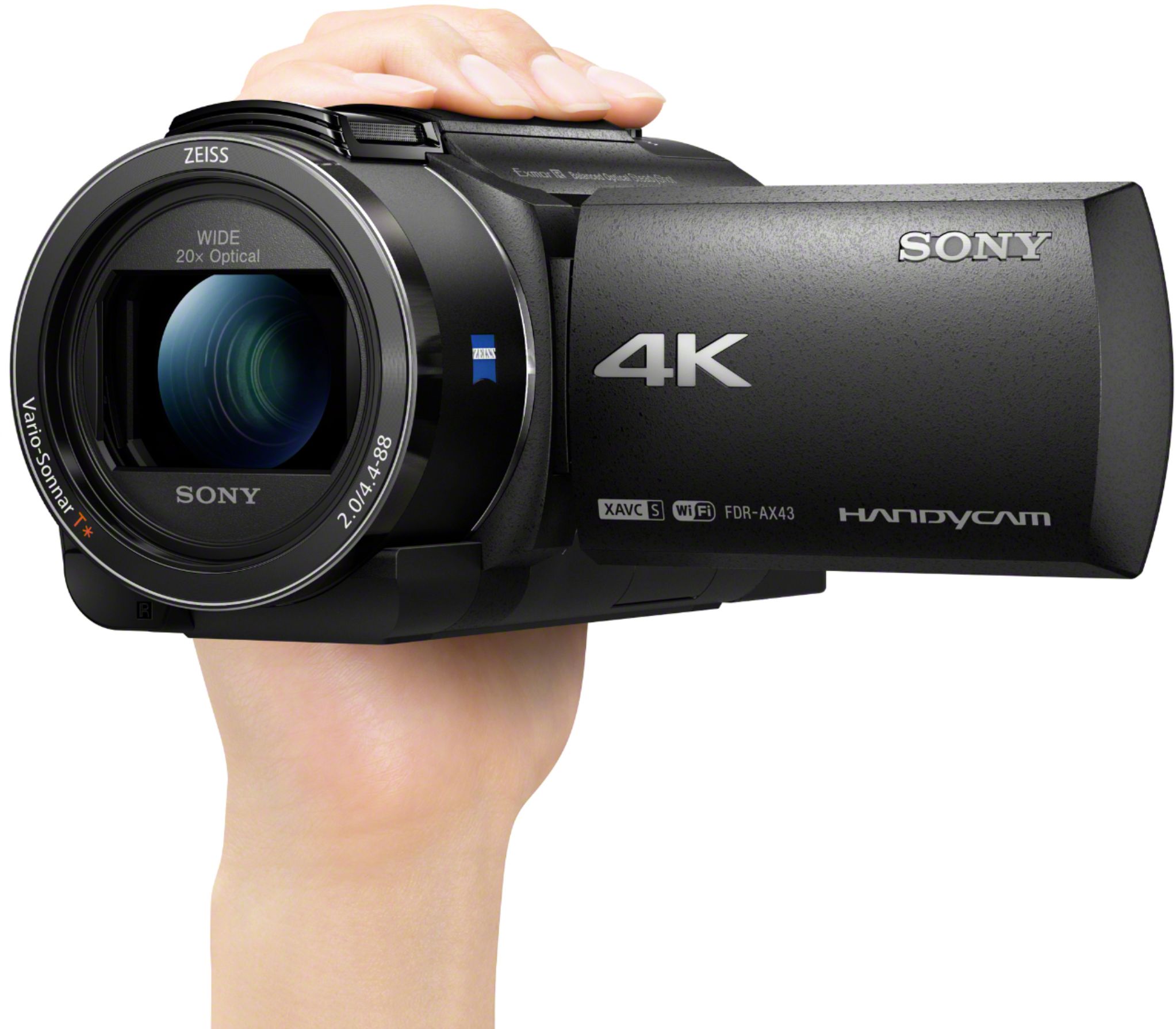 violento Necesario Juguetón Best Buy: Sony Handycam AX43 4K Camcorder Black FDRAX43/B