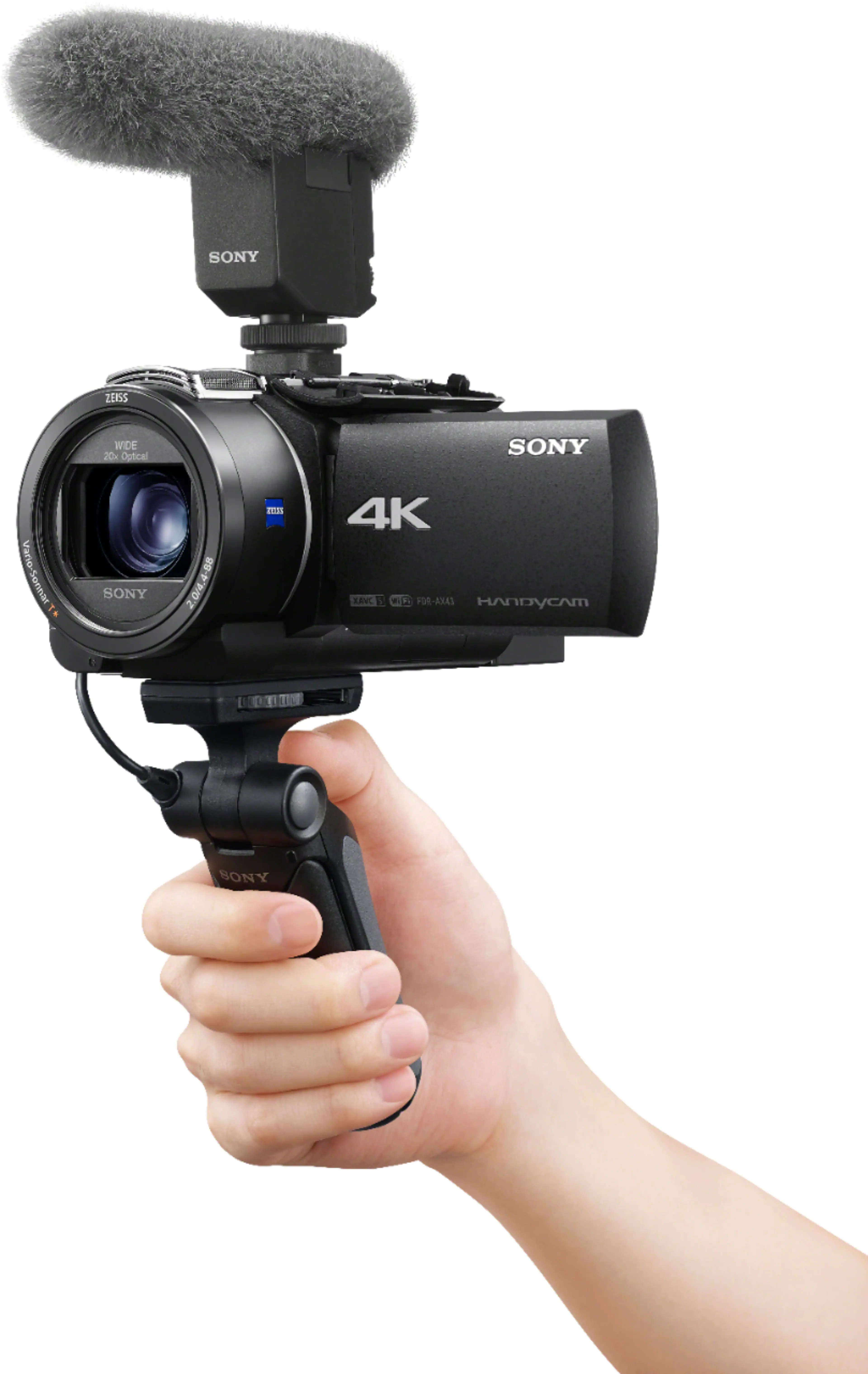 Alt View 15. Sony - Handycam AX43 4K Camcorder - Black.