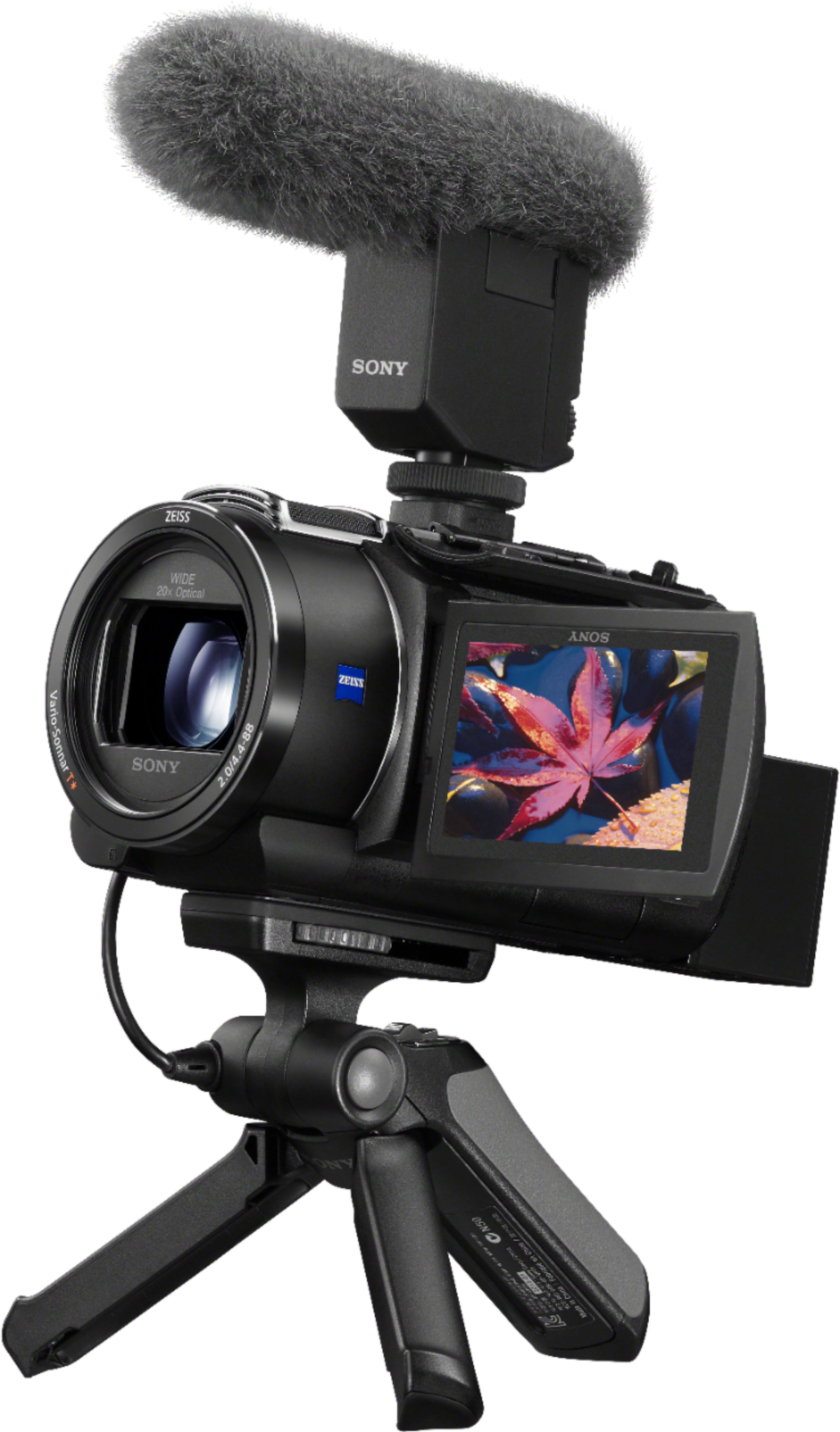 Alt View 19. Sony - Handycam AX43 4K Camcorder - Black.