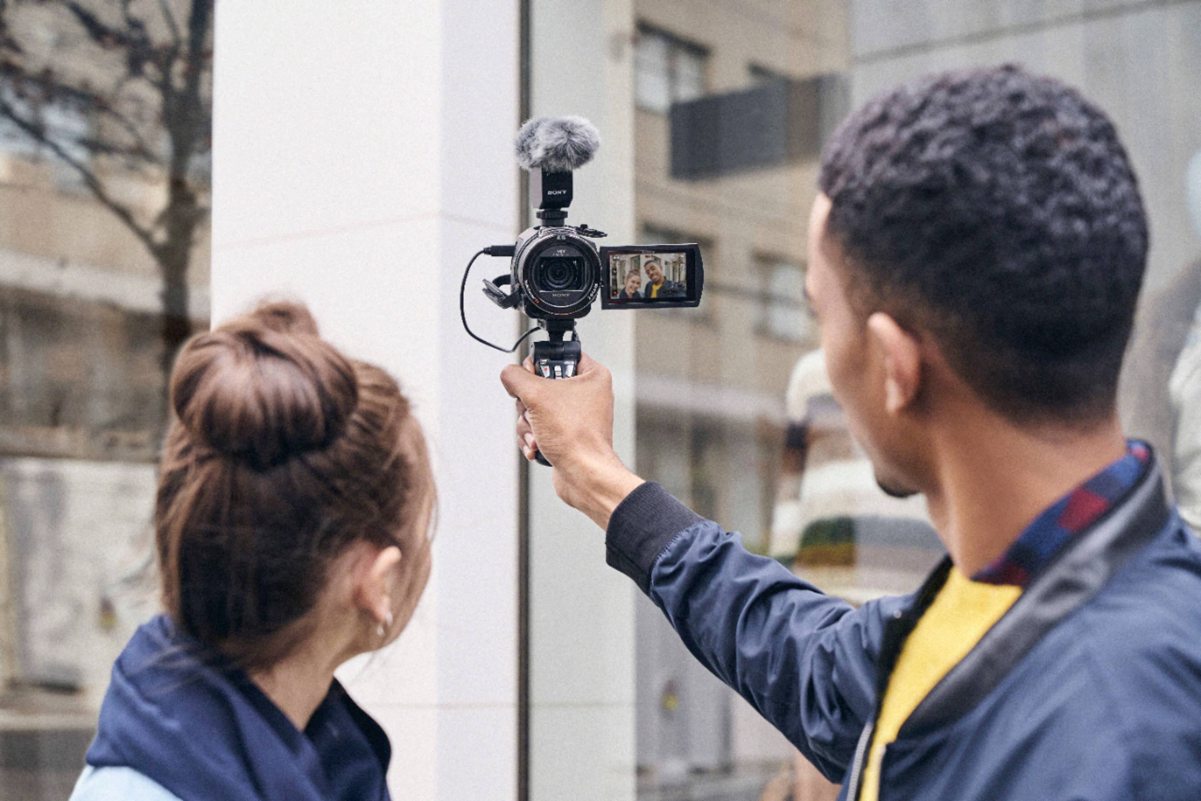 Alt View 25. Sony - Handycam AX43 4K Camcorder - Black.