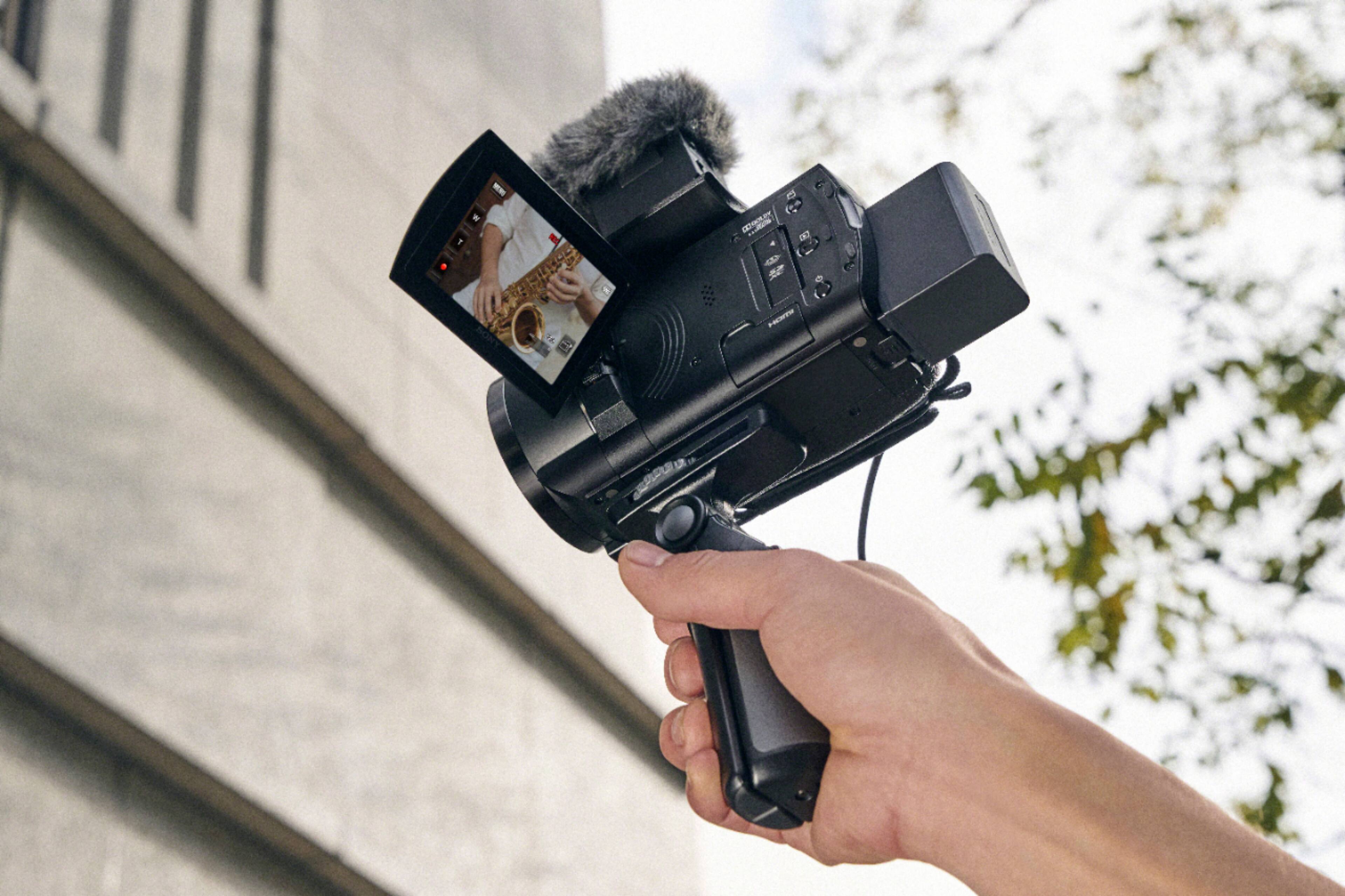 Alt View 26. Sony - Handycam AX43 4K Camcorder - Black.