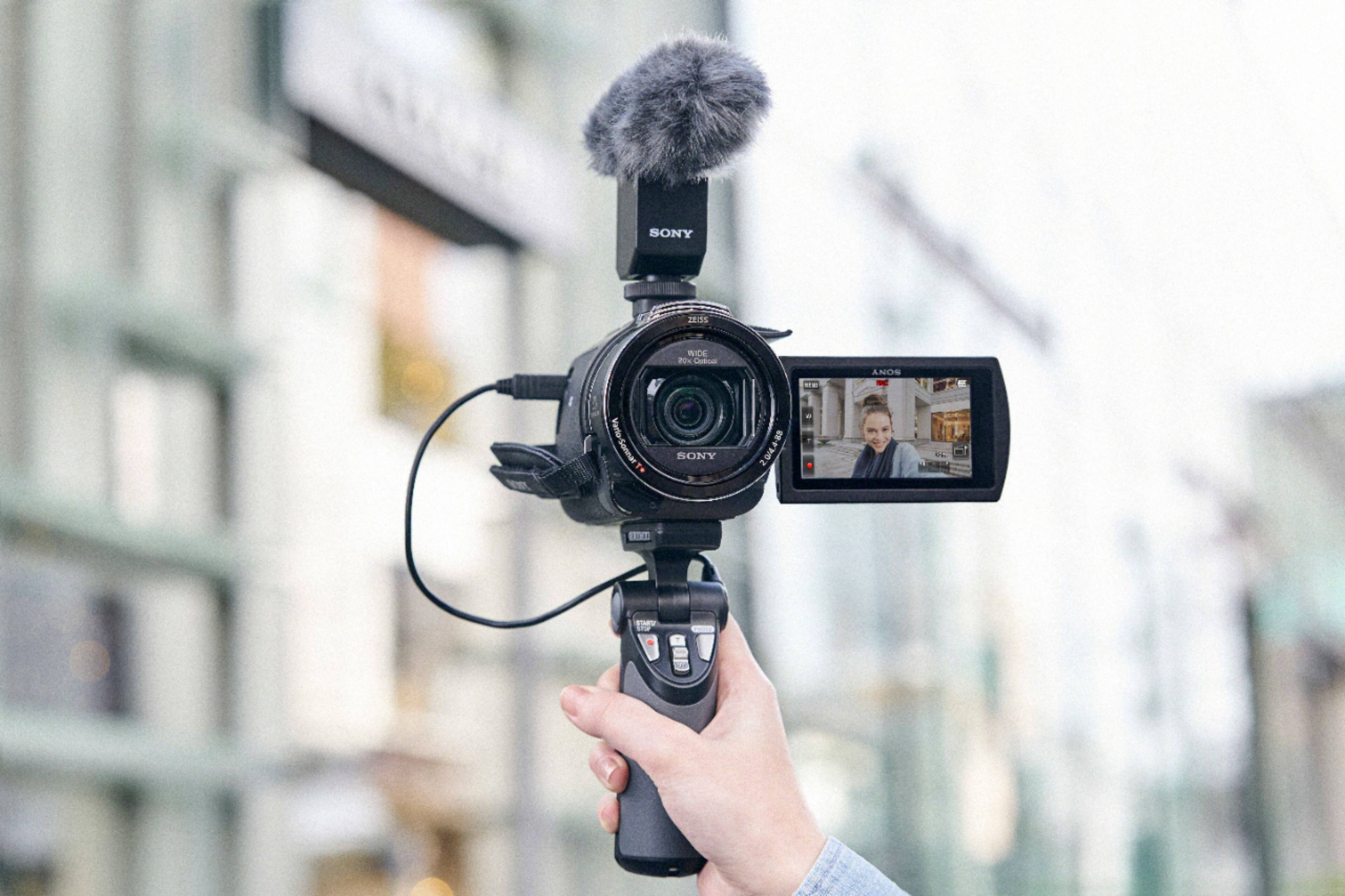 Alt View 28. Sony - Handycam AX43 4K Camcorder - Black.