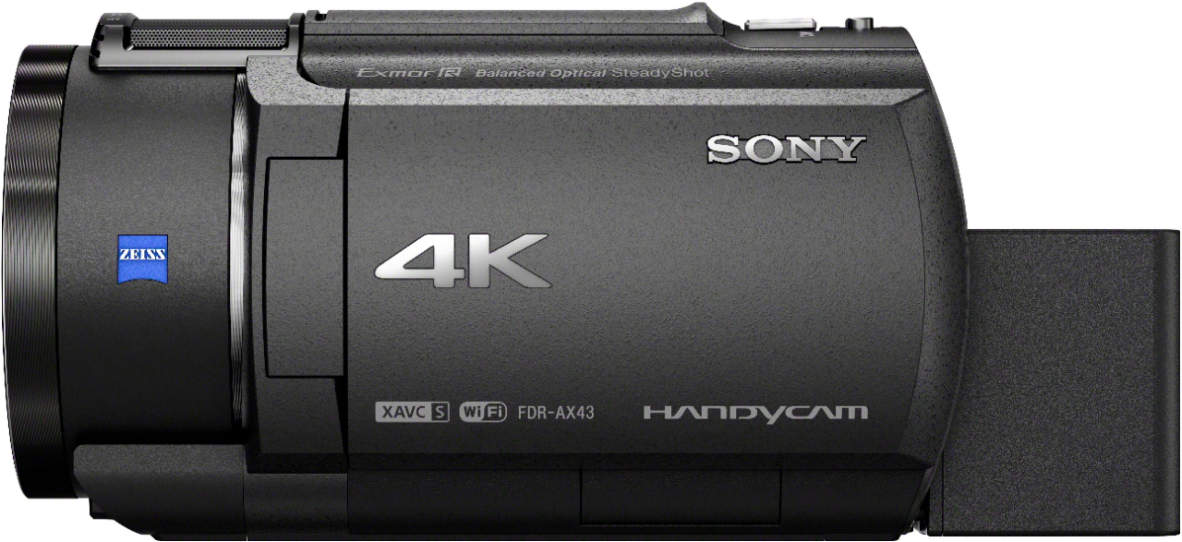 Alt View 2. Sony - Handycam AX43 4K Camcorder - Black.
