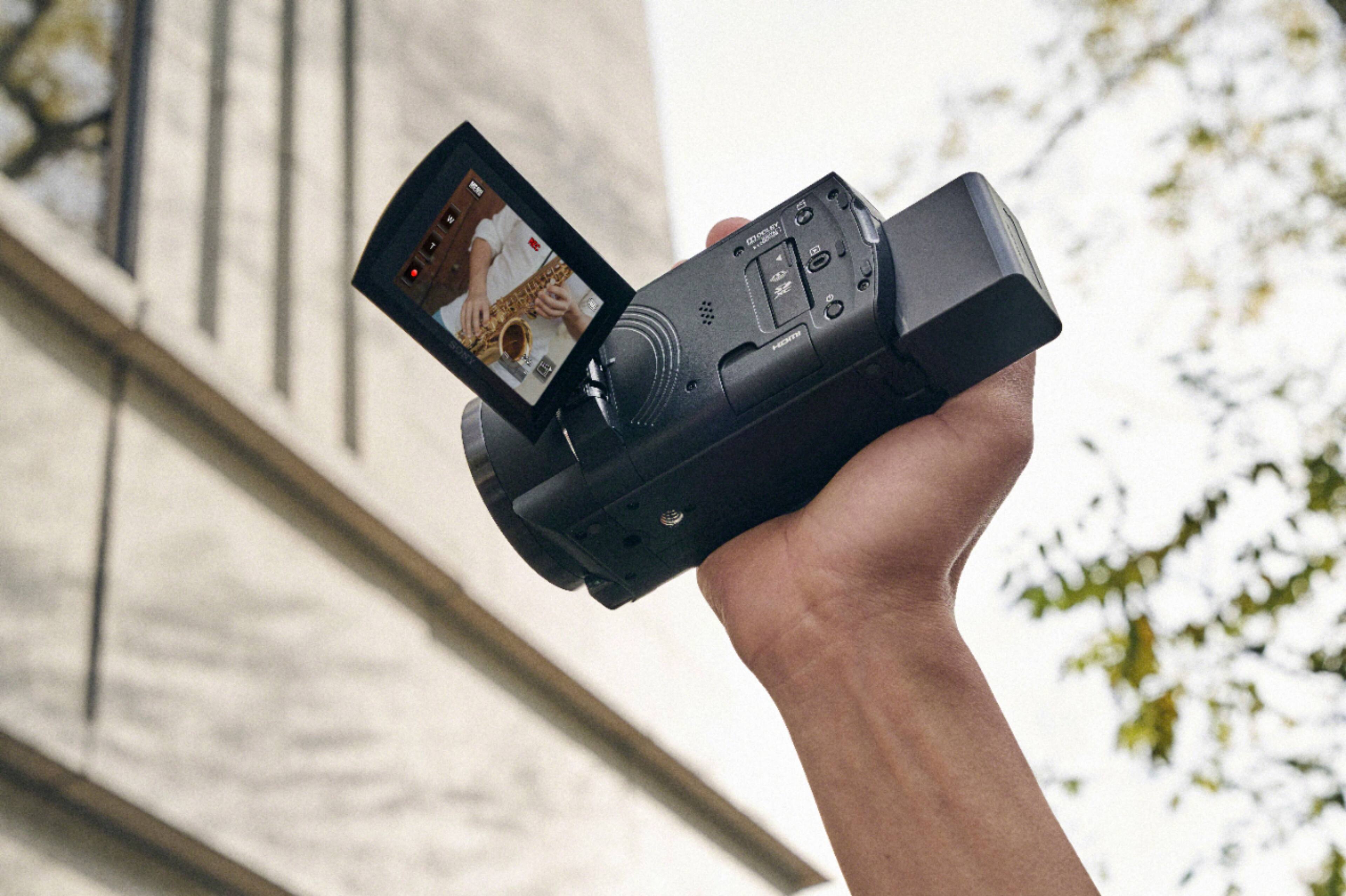 Alt View 30. Sony - Handycam AX43 4K Camcorder - Black.